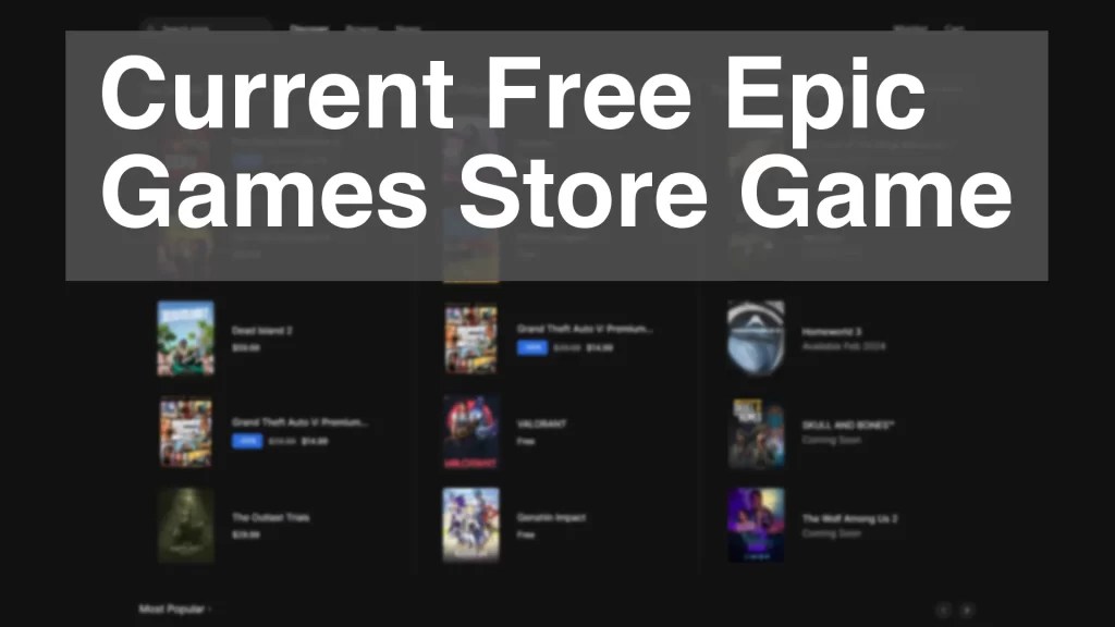 Epic Games Store Free Games List 2024 Slyther Games