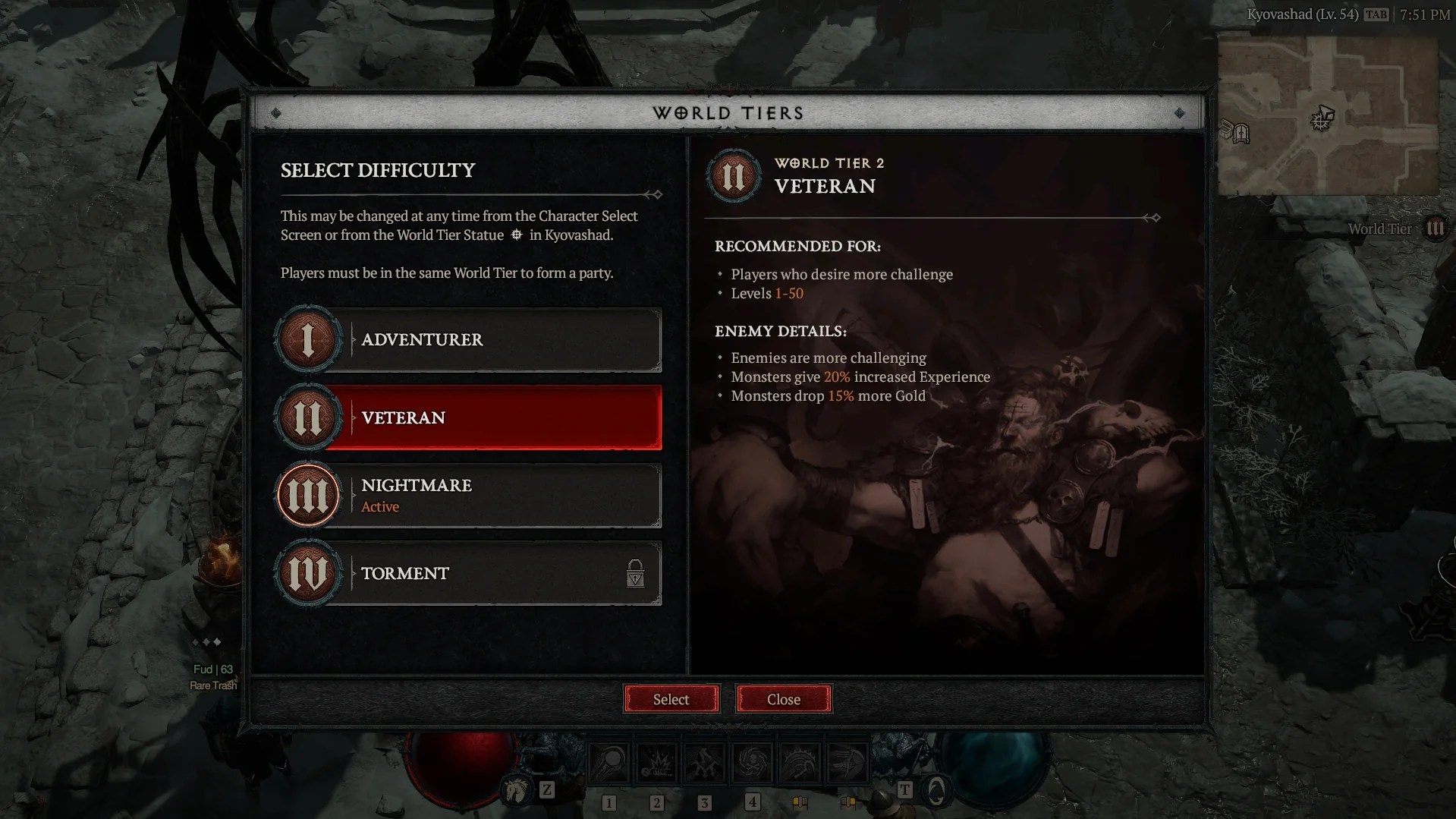 Diablo 4 How to Change World Tier Slyther Games