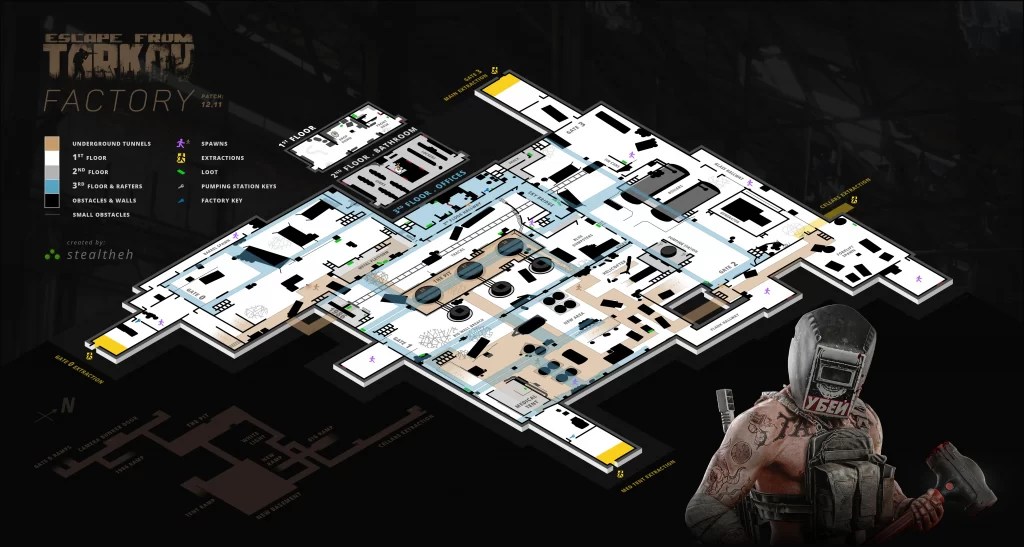 Escape from Tarkov Learn the Factory Map in 2024 Slyther Games