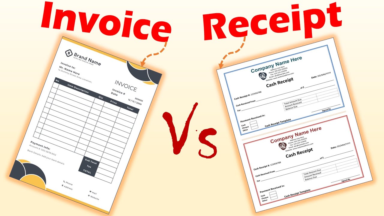 Invoice vs Bill vs Receipt Everything You Need to Know!