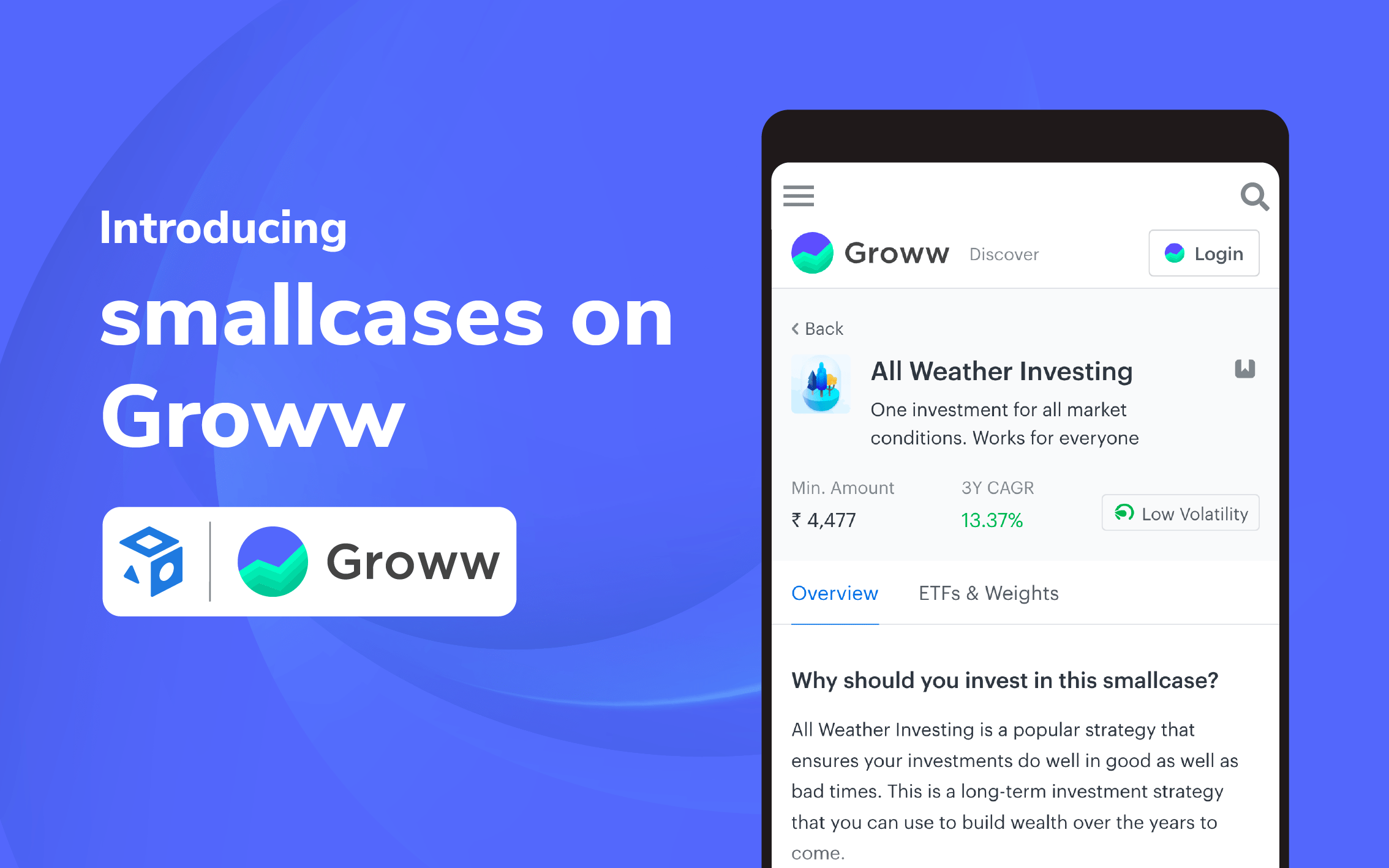 Introducing smallcases on Groww smallcase