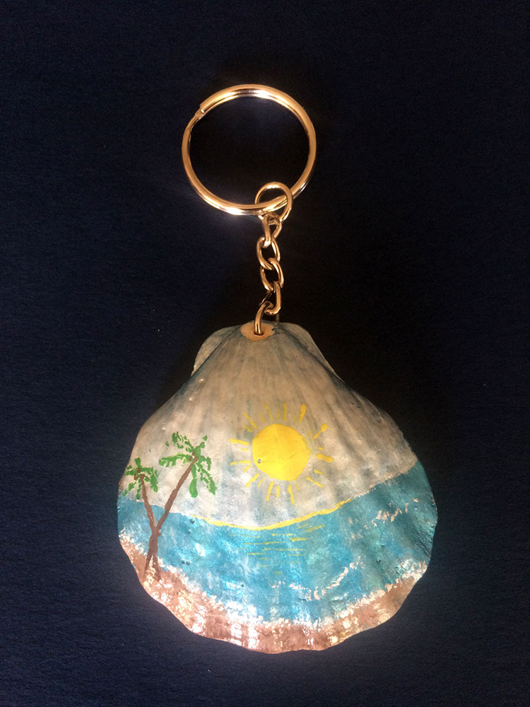 Shell keychains beach Small Cloud Christian School
