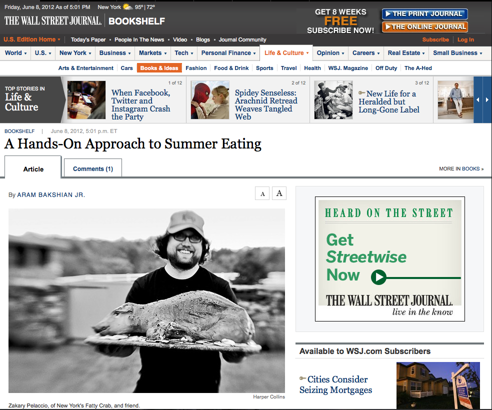 smartchefs Press & Events Wall Street Journal Review