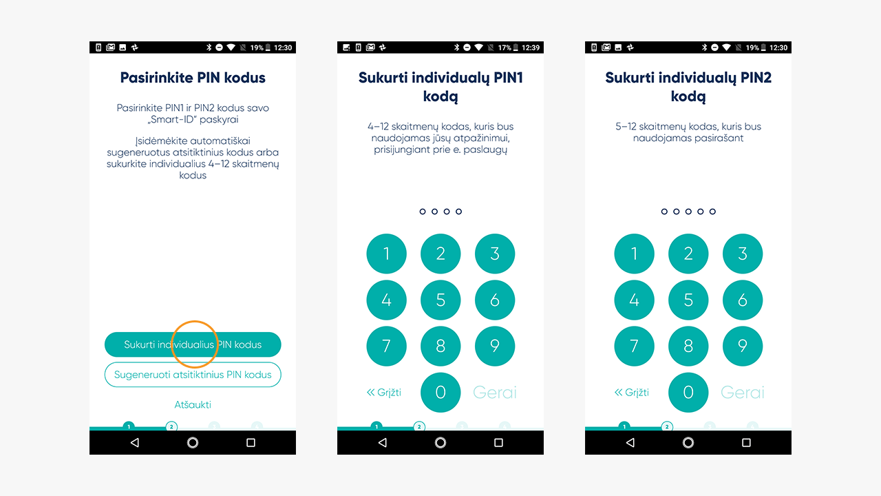 Kaip užregistruoti „SmartID“ paskyrą naudojant asmens tapatybės