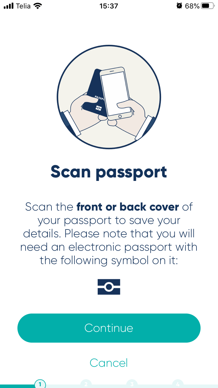 Stage 2 scanning your document SmartID