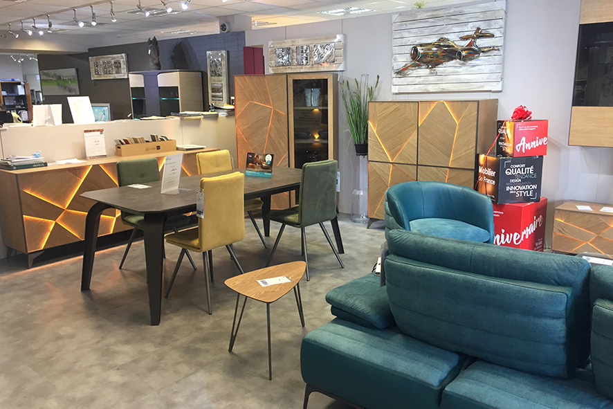 Magasin de canapés, meubles design à PLAN DE CAMPAGNE Mobilier de France