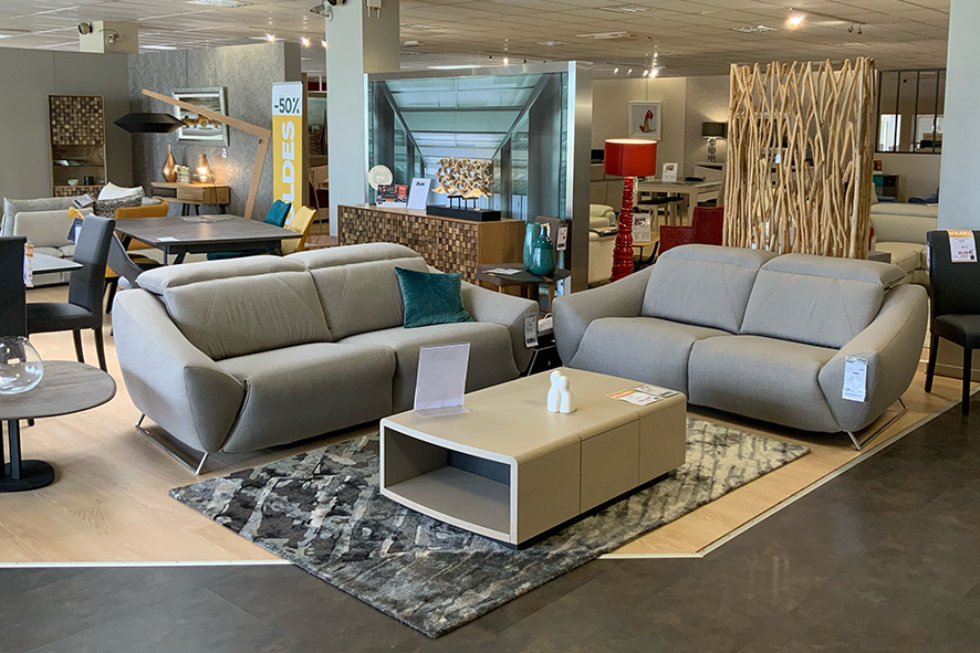Magasin de canapés, meubles design à SAINT LO Mobilier de France