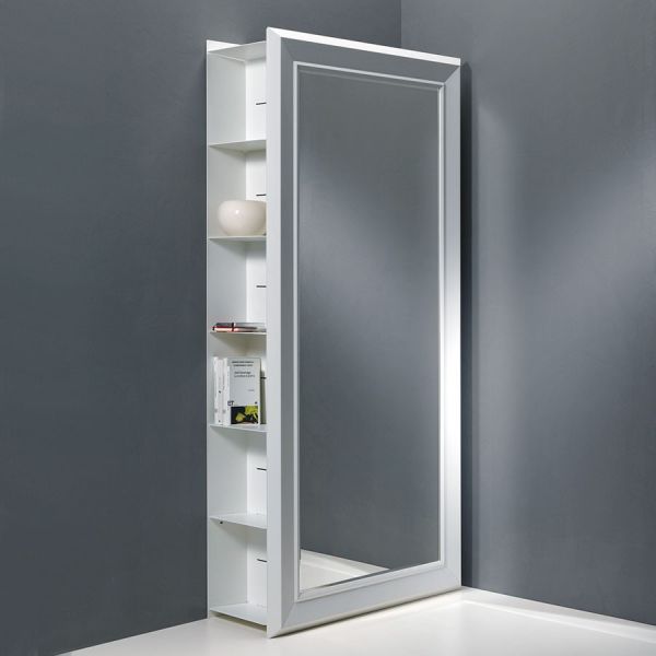 Mobili SALVASPAZIO per ingresso ANGOLO RETTANGOLO C1 in legno laccato