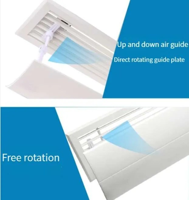 Rectangle Airwing Baffle For Supply Grille Louver Air Vents Big Type