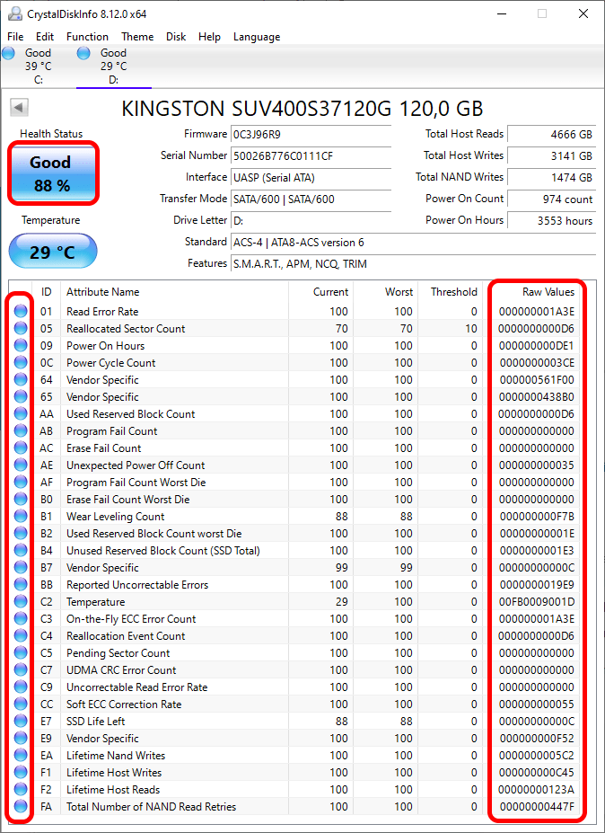 Smart Disk Checker VS Crystal Disk Info Smart Disk Checker SDC PRO