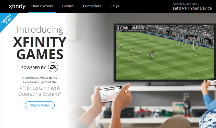 Comcast Xfinity Streaming Games Service Smart DNS Fan