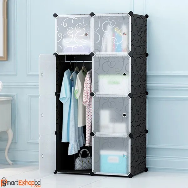Portable Plastic storage wardrobe Smart BD