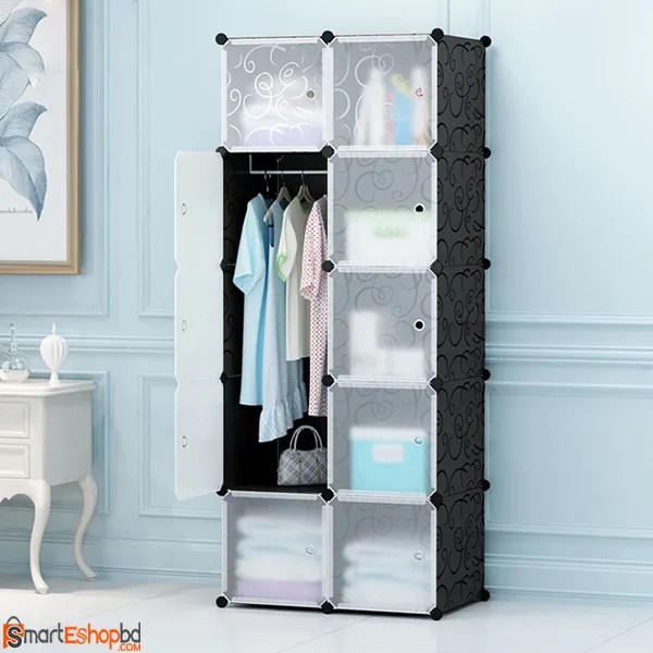 Portable Plastic storage wardrobe Smart BD