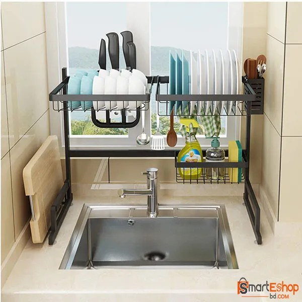 Kitchen Dish Rack Over Sink 2 Tier Price in Bangladesh