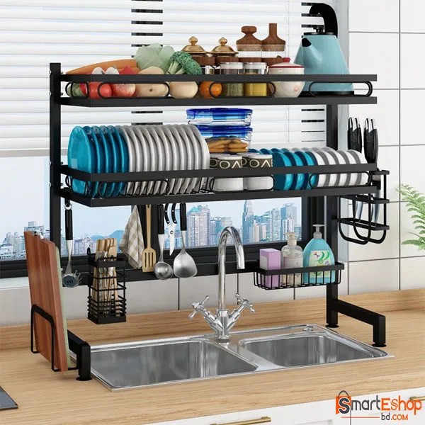 Dish Drying Rack Over Sink 2 Tier Price in Bangladesh