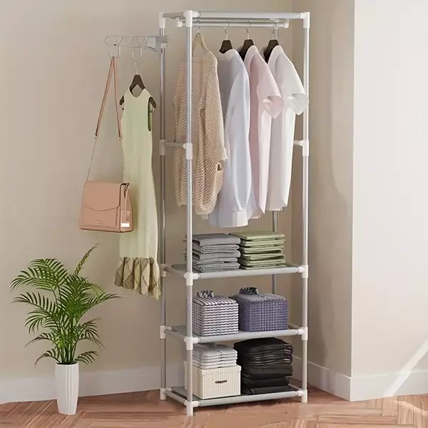 Stainless Steel Square Clothing Rack