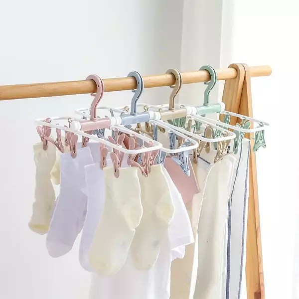 Foldable Multi Clip Hanger