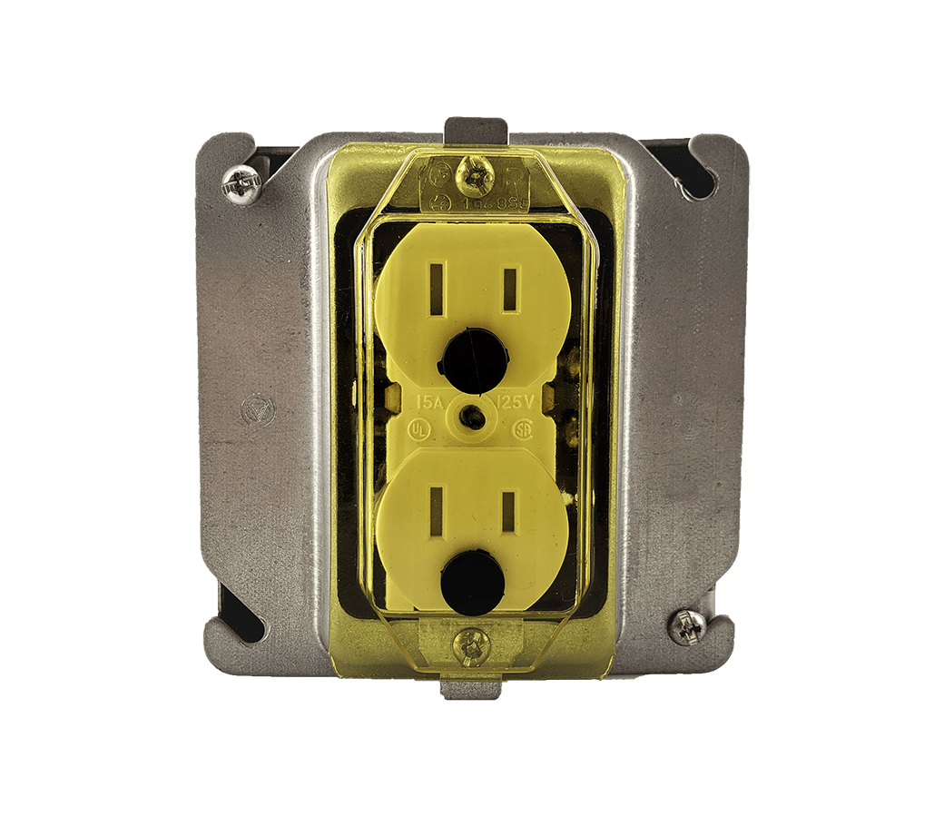 1 Gang Receptacle with Pins Plastic Covers & Guards SmartGuard