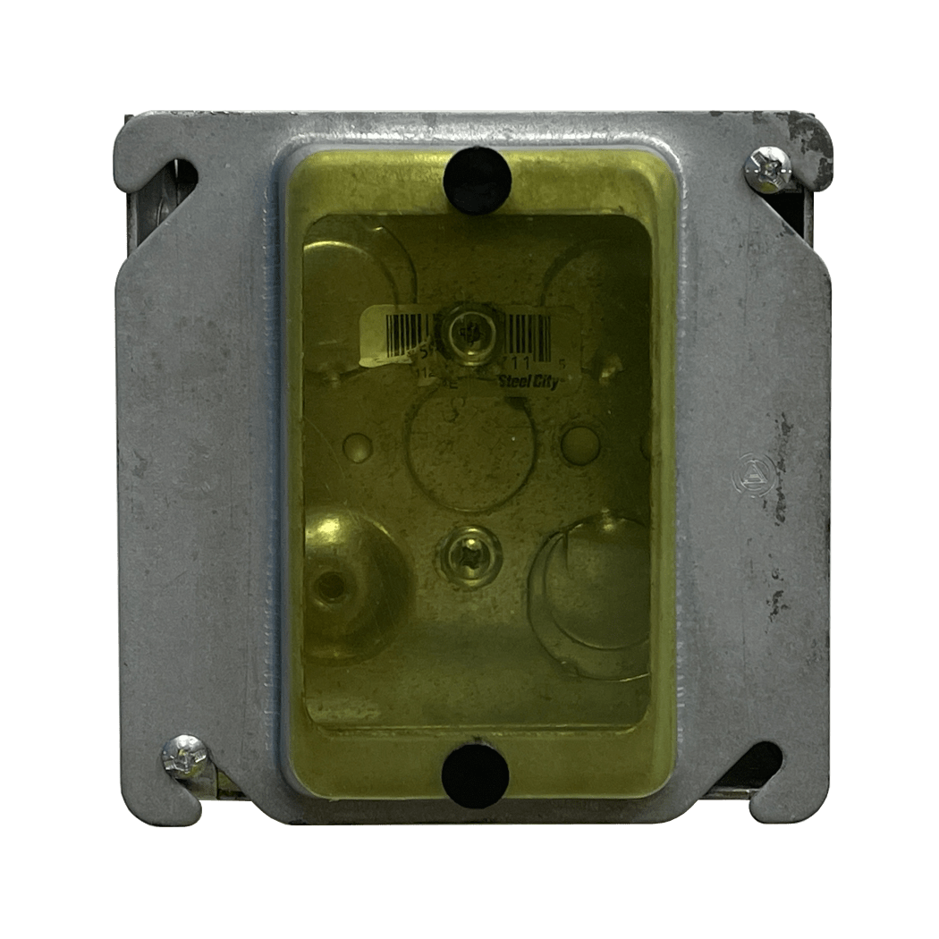 1 Gang Mud Ring Cover, Flat Plate, with Pins, 25 count SmartGuard