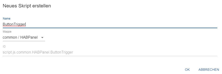 ioBroker HABPanel Teil 11 Script über Button starten smarthome