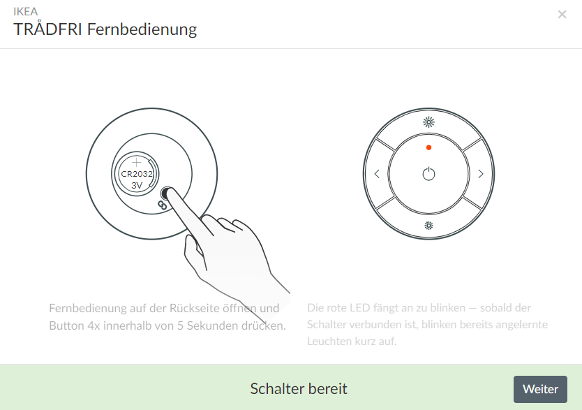 ConBee II Zigbee USBGateway Teil 7 Ikea Tradfri Fernsteuerung