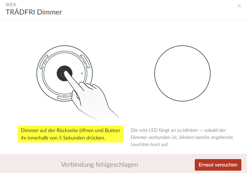 ConBee II Zigbee USBGateway Teil 11 Ikea Tradfri Dimmer