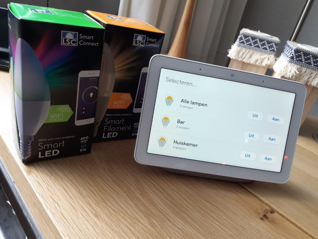 LSC Smart Connect met Google Home koppelen stappenplan