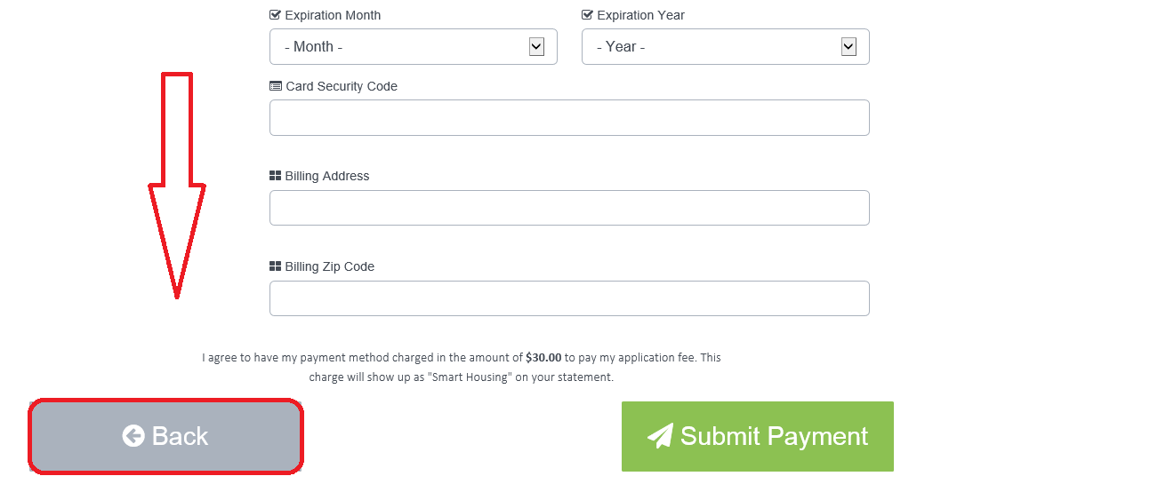 How to Make Payment for Application Fee after a Completed Application