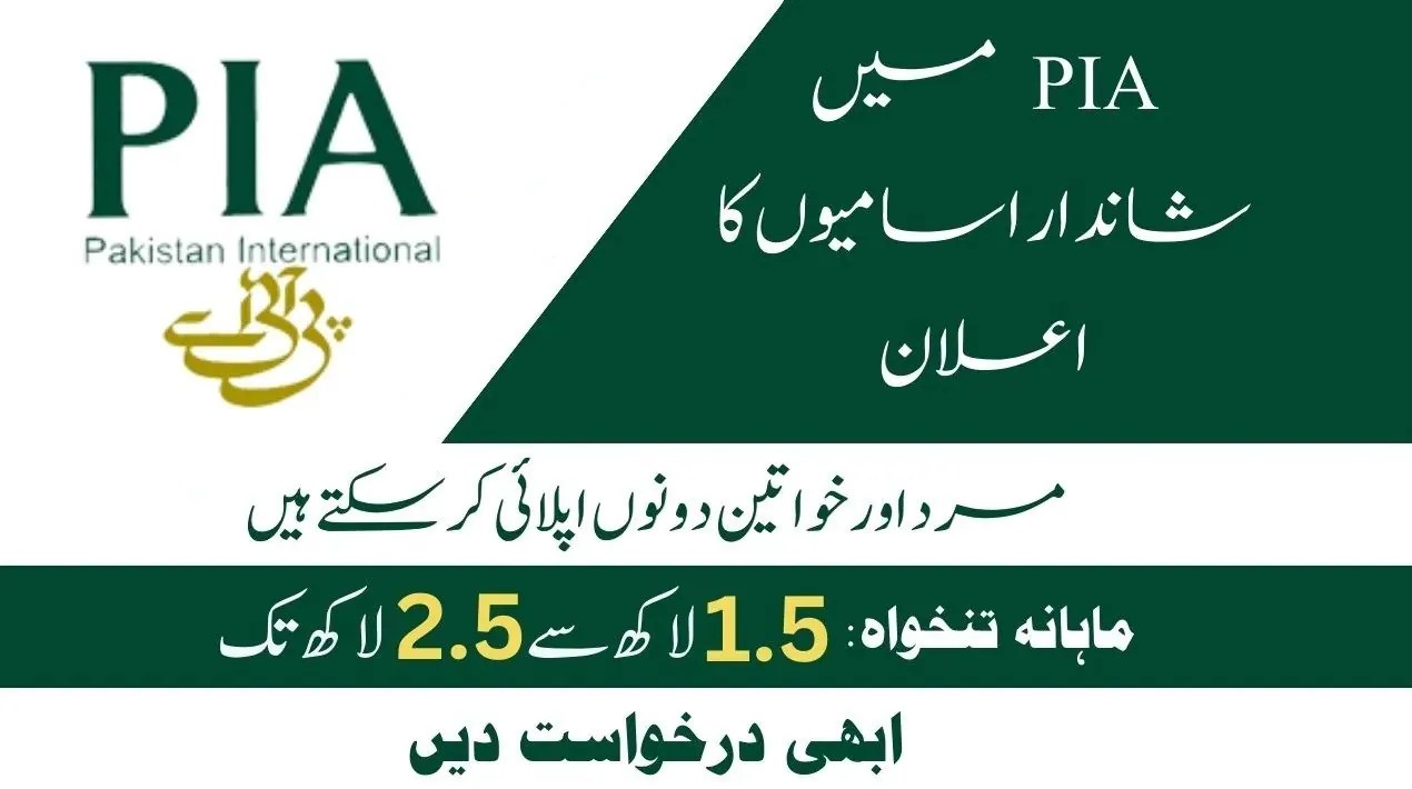 PIA Jobs 2023 Online Apply (Males & Females) Smart Jobs PK