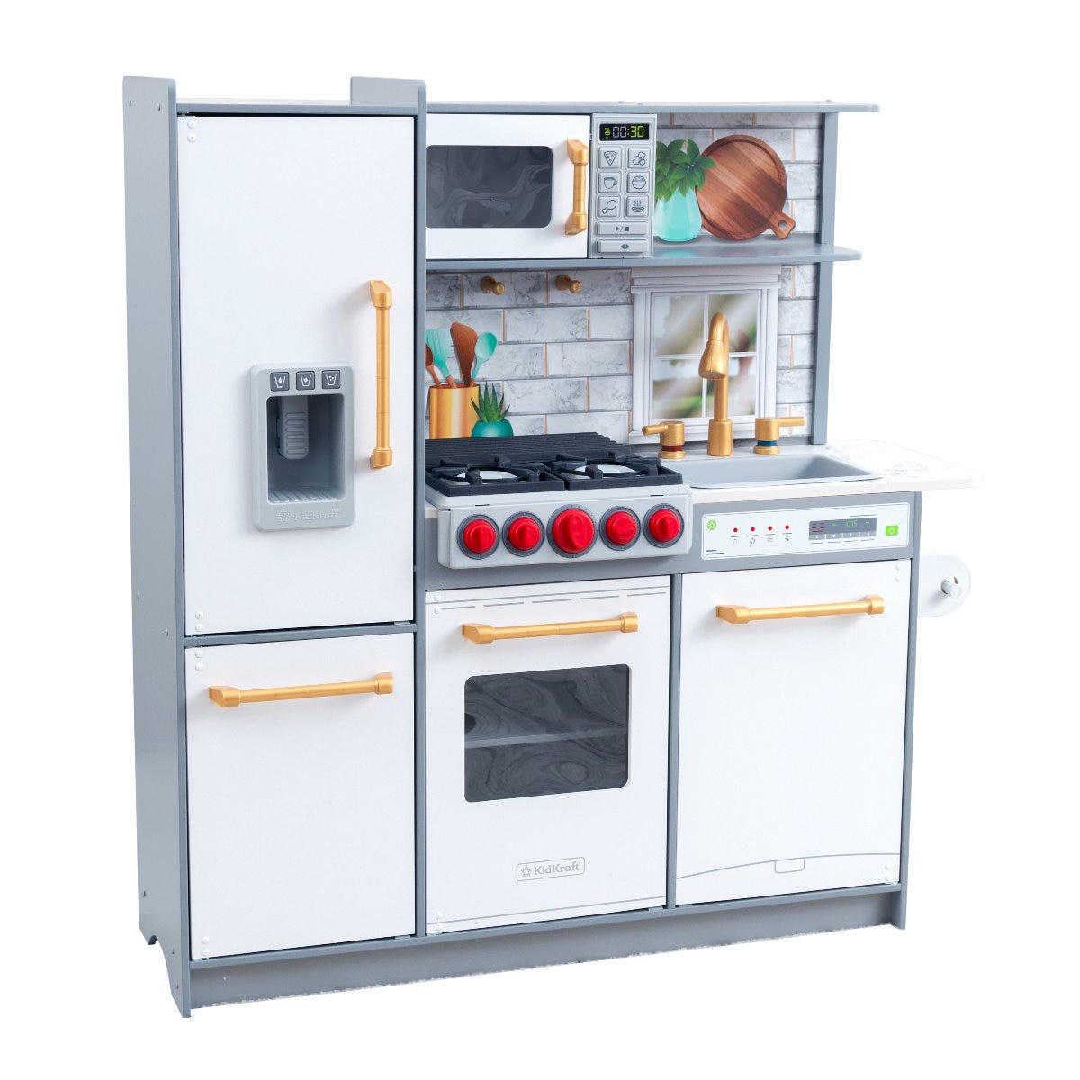 KidKraft Uptown Elite White Play Kitchen Smart Kid Store
