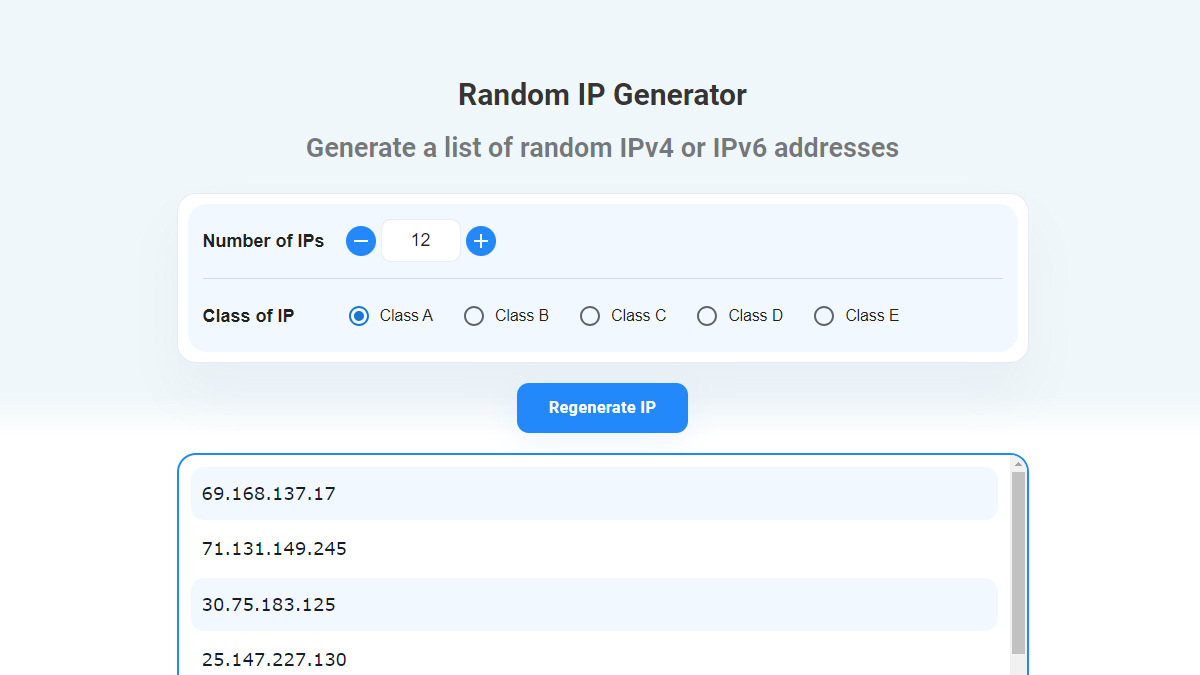 12 Best Random IP Address Generator Tools in 2024
