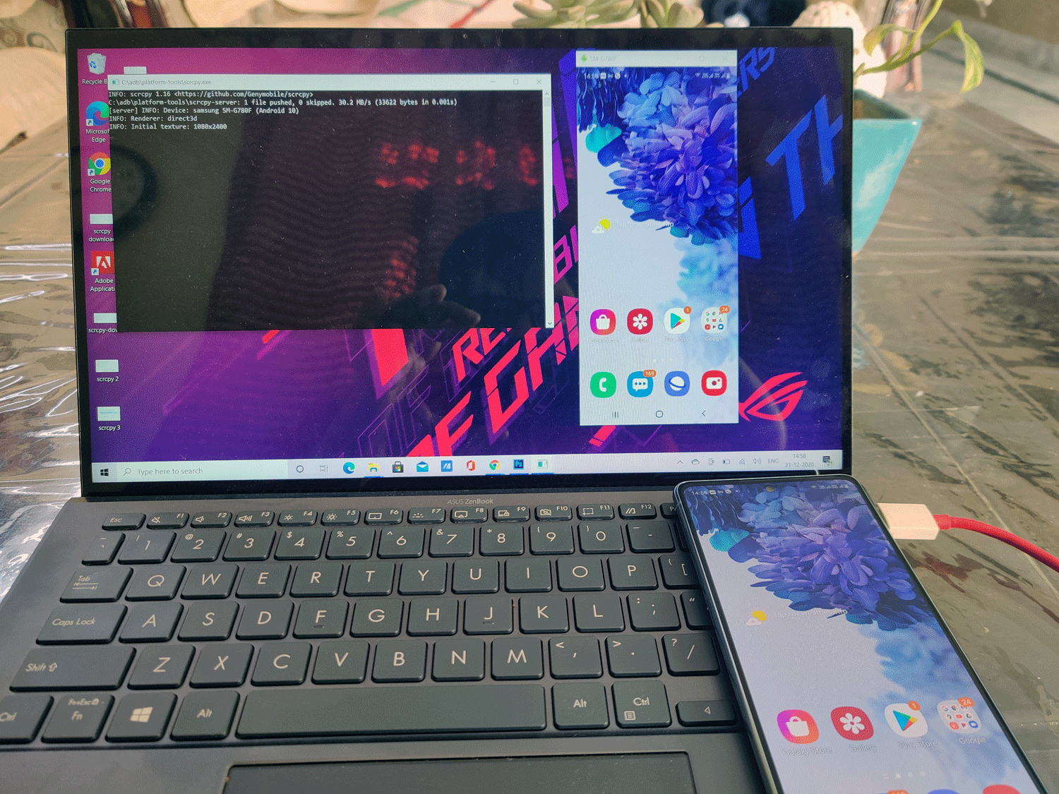 How to setup Scrcpy for mirroring phone on Windows PC