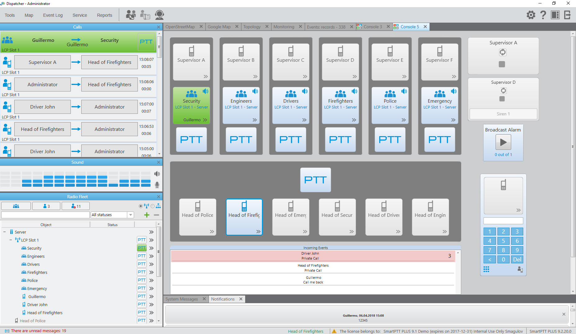 Home SmartPTT Dispatch Software for MOTOTRBO radio systems