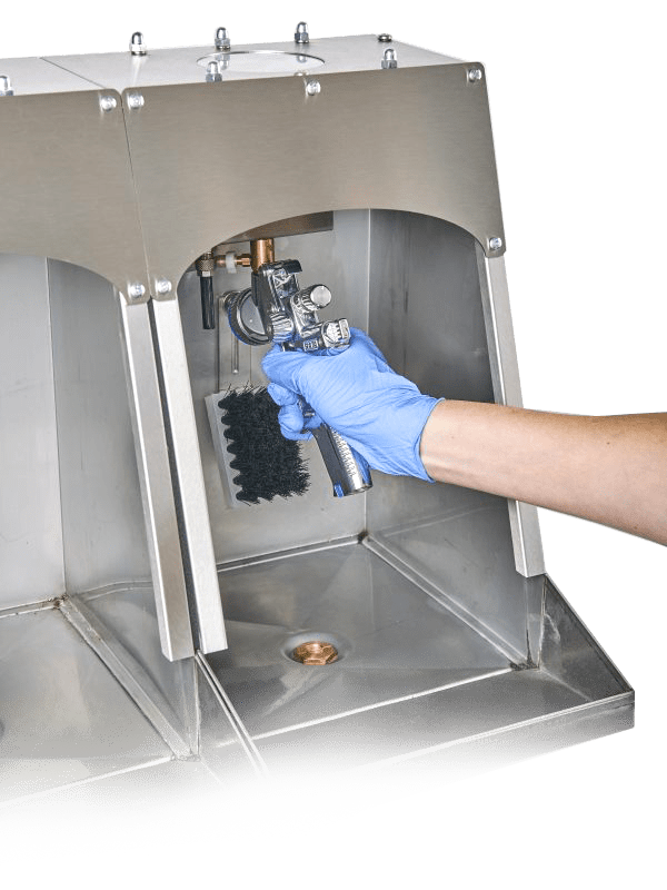 Dual Solvent & Water Based spray gun cleaning system HBC System