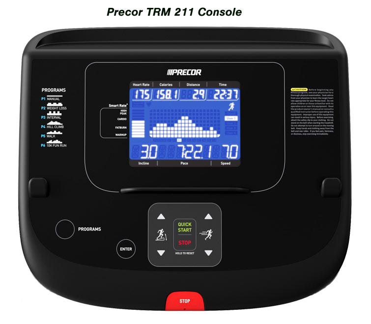 Precor TRM 211 Home Treadmill Reviews | Energy Series Residential