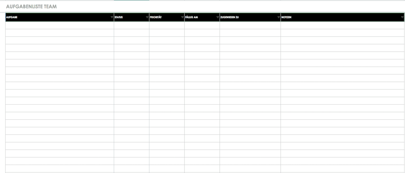 Leere Tabelle Zum Ausfüllen - Kostenlose Vorlagen Aufgaben Checklisten Smartsheet