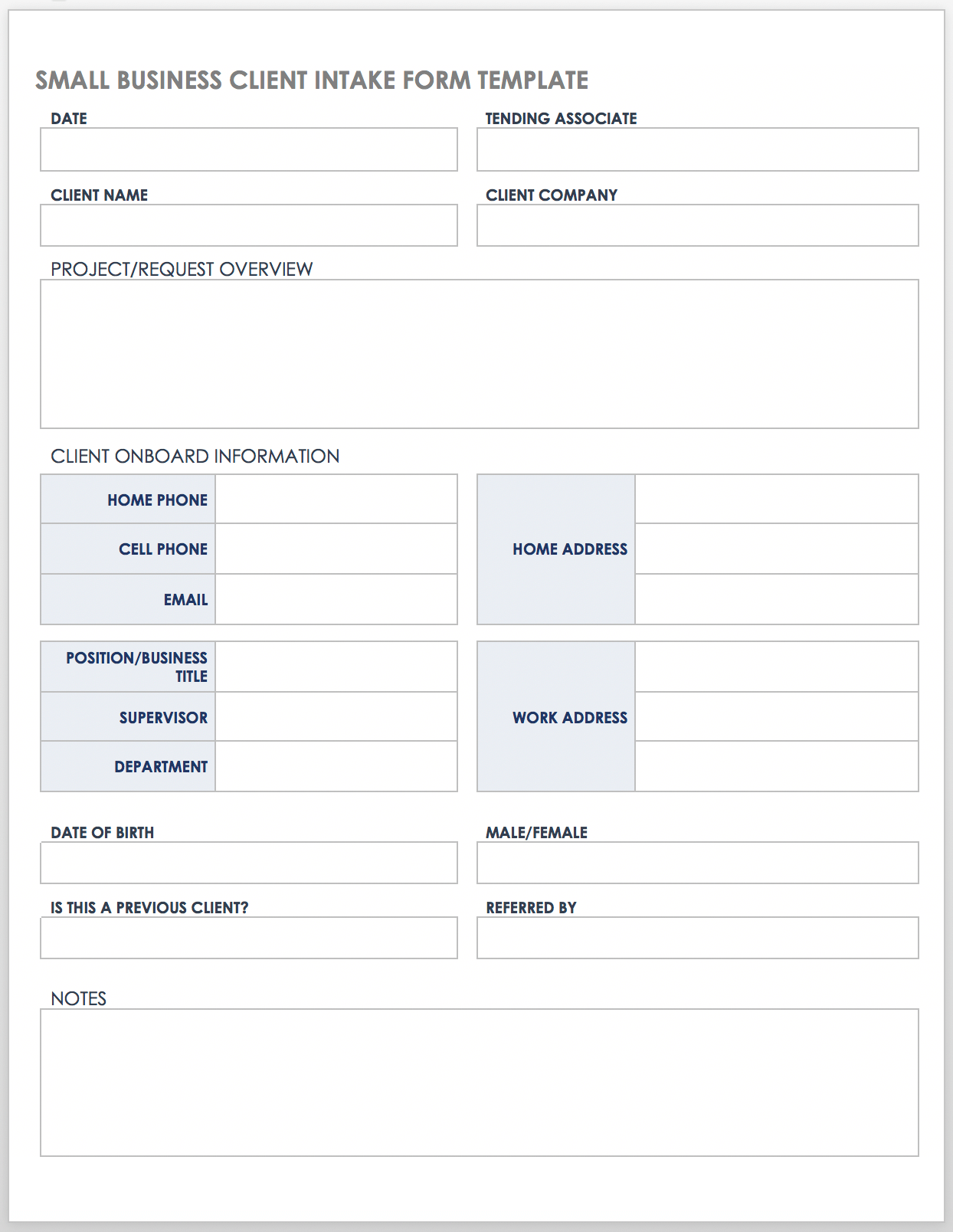 Enquiry Form Template Word