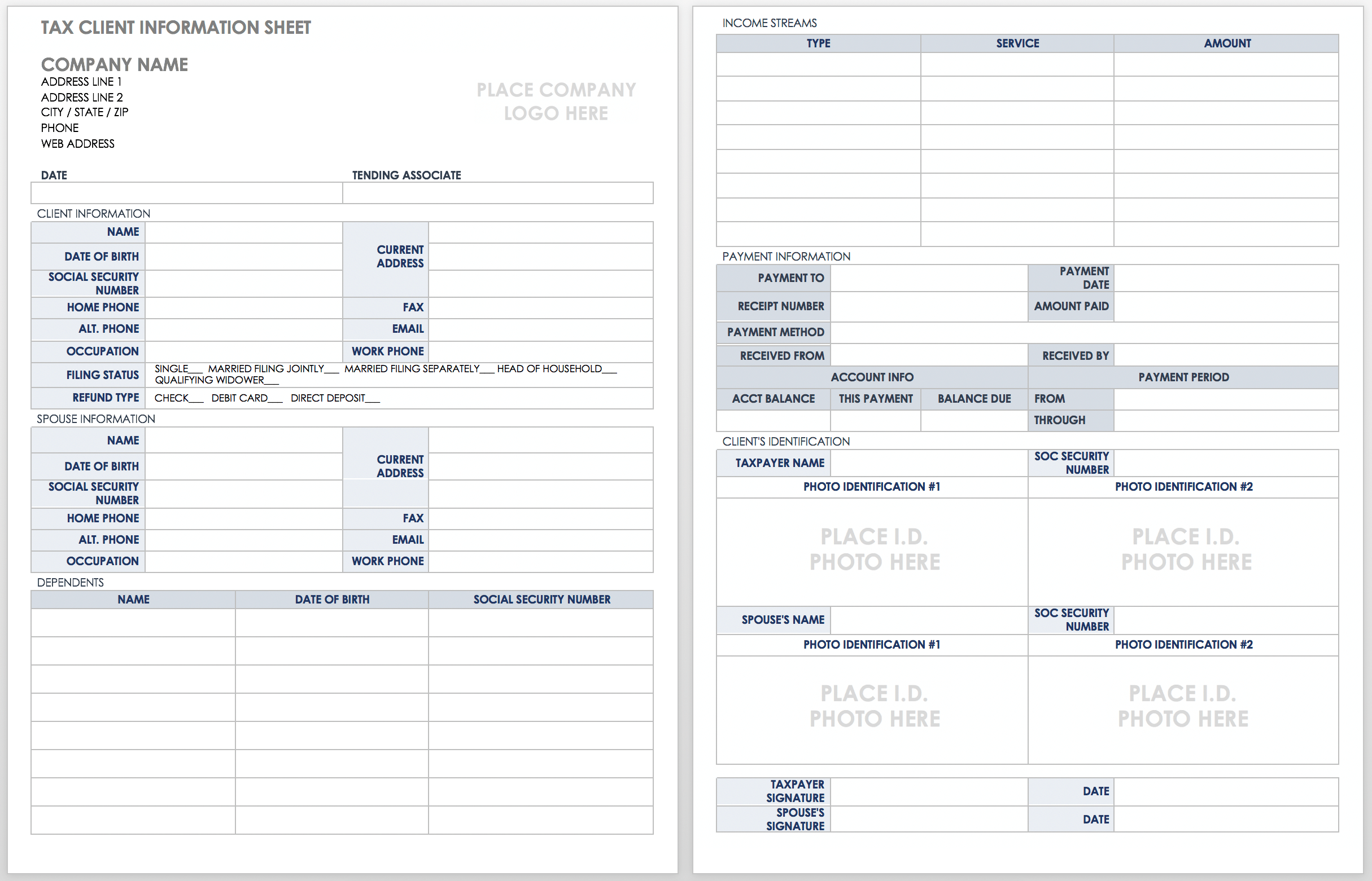 Sign Up Sheet Example