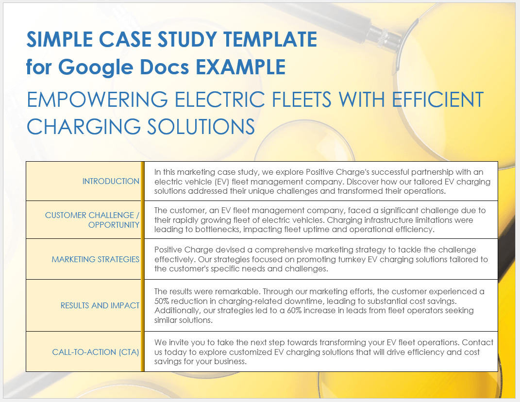 Simple Case Study Template Word Quick Start Guide Template Ms Word