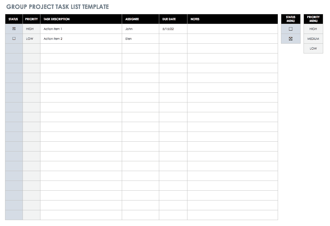 To Do List For Work Template