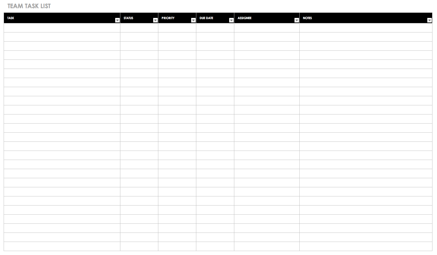 Excel Daily To Do List Template