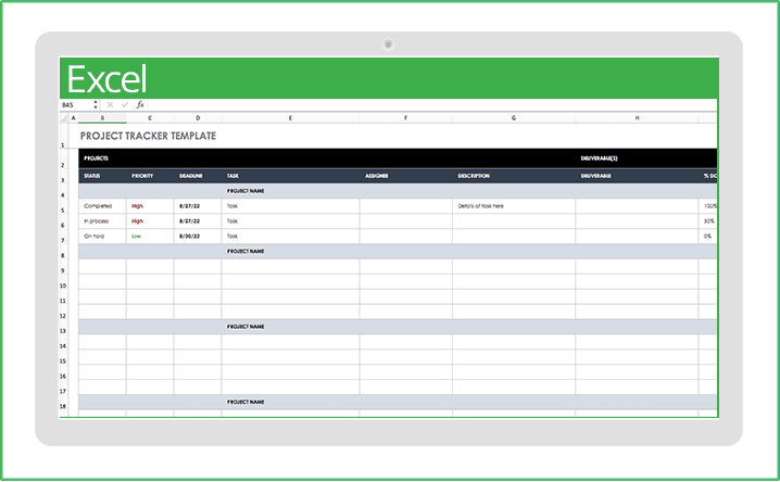 Excel Templates Project Follow Up Template Excel