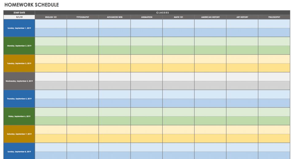 28 Free Time Management Worksheets Smartsheet
