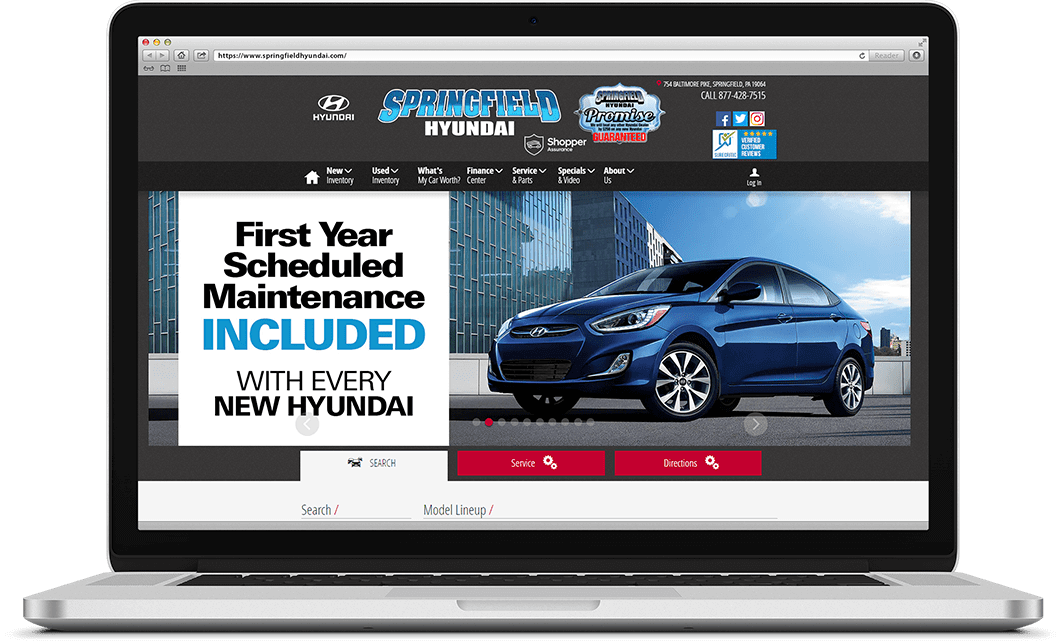 Springfield Hyundai Car Dealership Digital Marketing SEO & PPC
