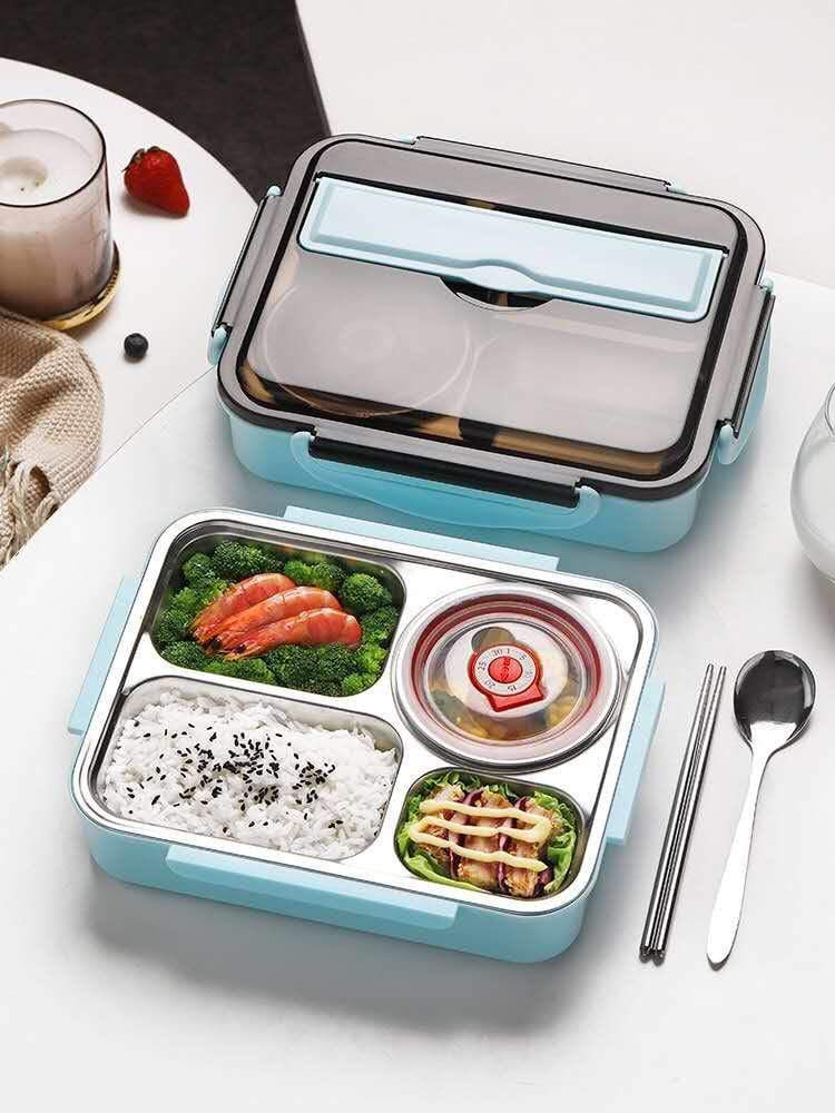 Large Bento Lunch Box with 5 Compartments, Leakproof Lunch Containers