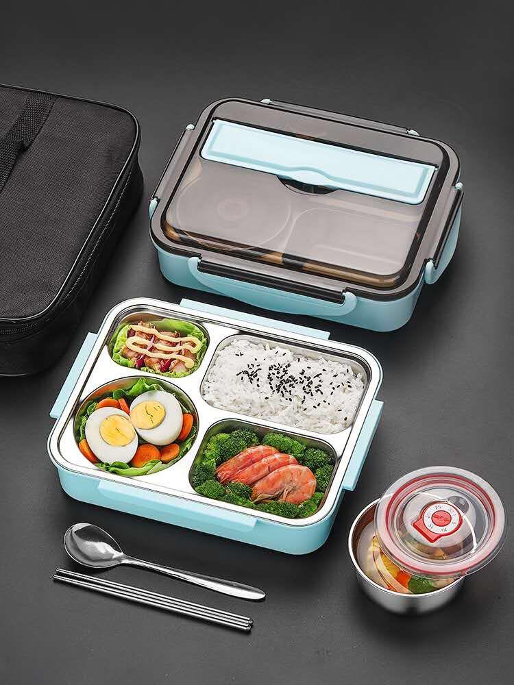 Large Bento Lunch Box with 5 Compartments, Leakproof Lunch Containers