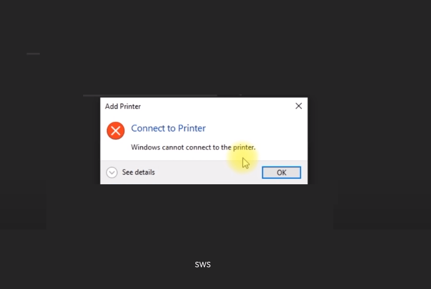 Windows Cannot Connect to the PrinterError 0x0000011b