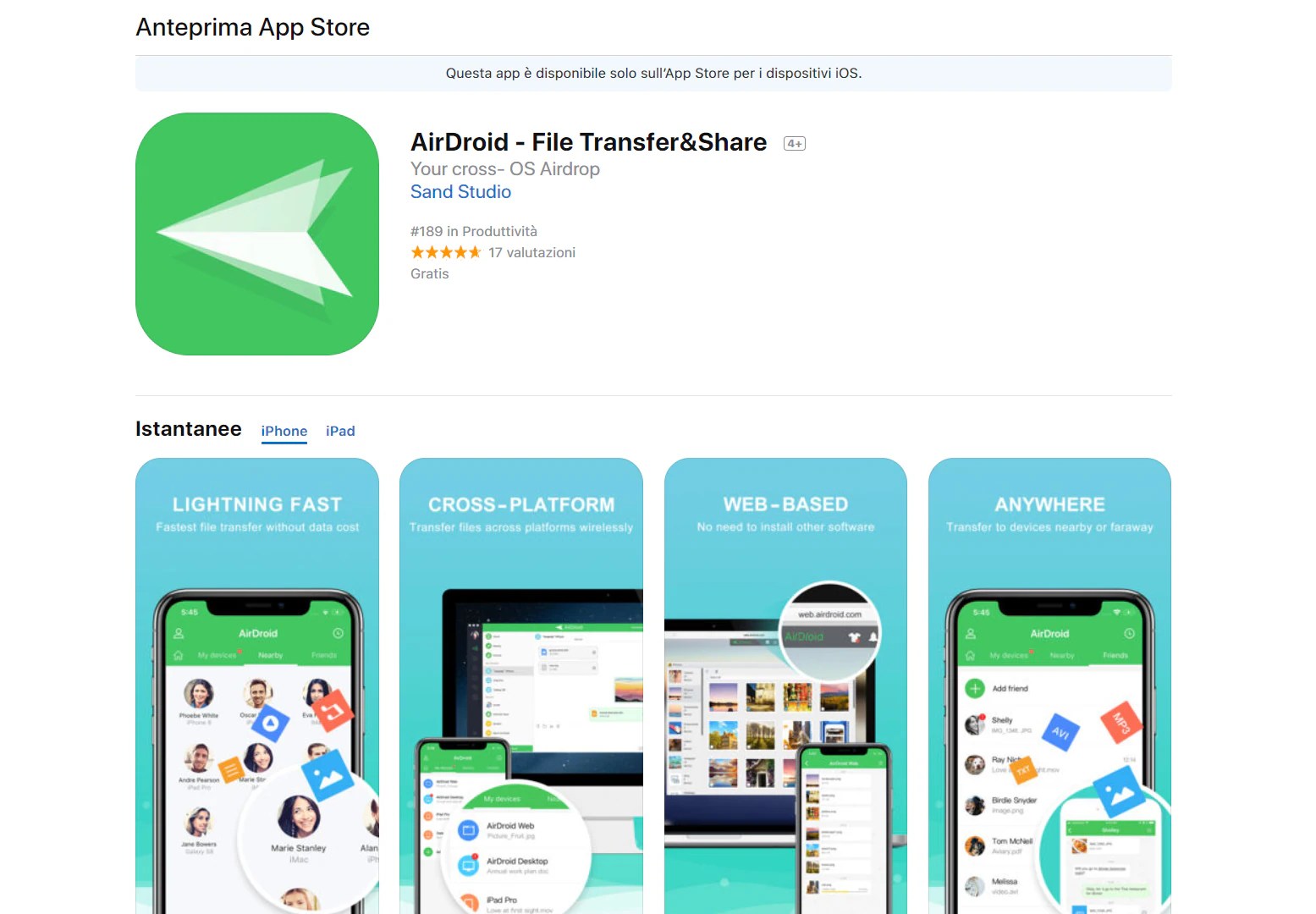 La versione web dell'App Store di Apple è stata