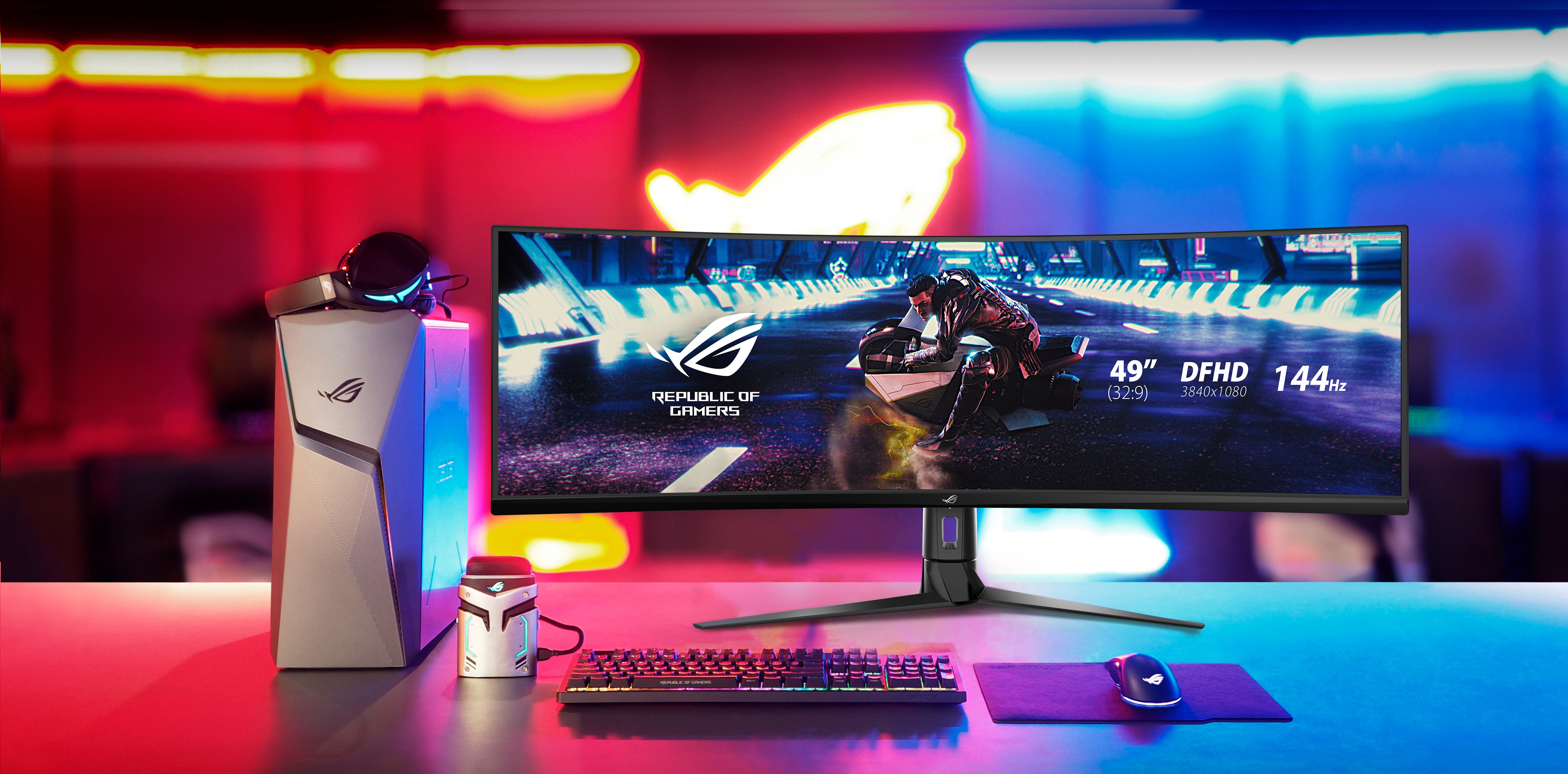 ASUS ROG Strix XG49VQ disponibile il monitor gaming da 49" per i