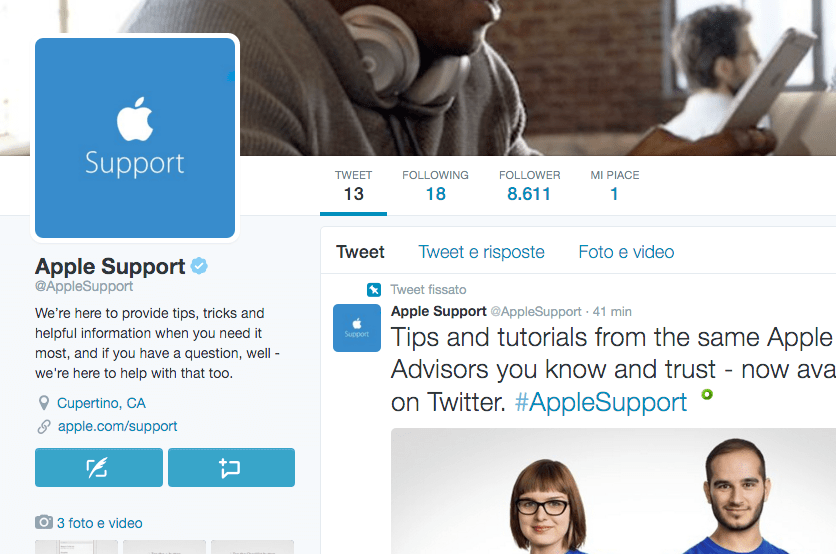 L'assistenza Apple arriva su Twitter SmartWorld